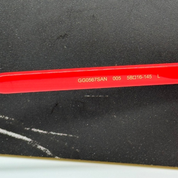 Gucci Red Sunglasses - Picture 10 of 13